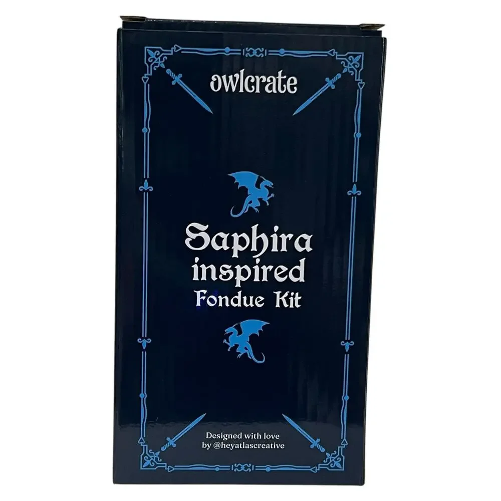OwlCrate Eragon Fondue Set - Christopher Paolini July 2025 'Born from the Ashes'